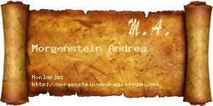 Morgenstein Andrea névjegykártya